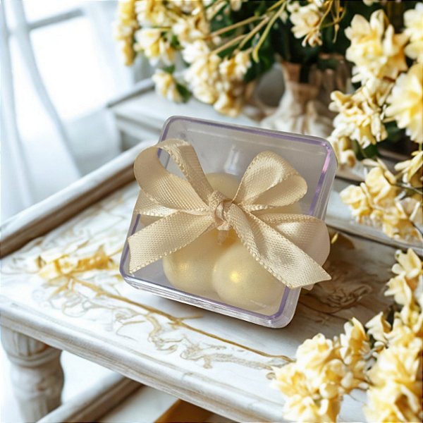 VELA BUBBLE 40G CAIXA ACRÍLICA