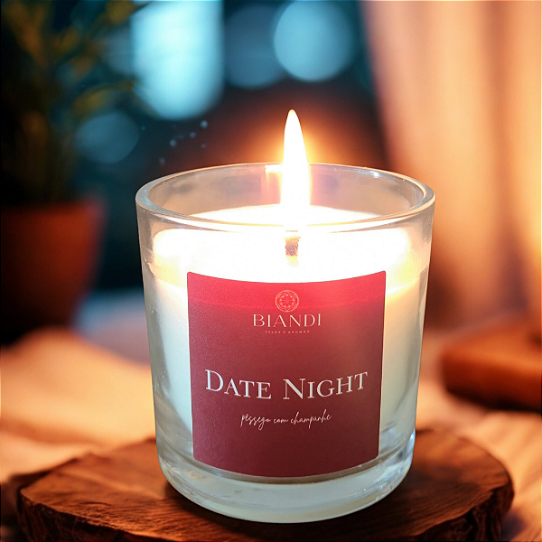 Vela Date Night - Pêssego com Champanhe