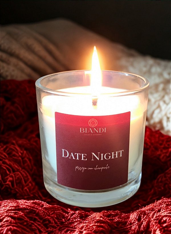 Vela Date Night - Pêssego com Champanhe