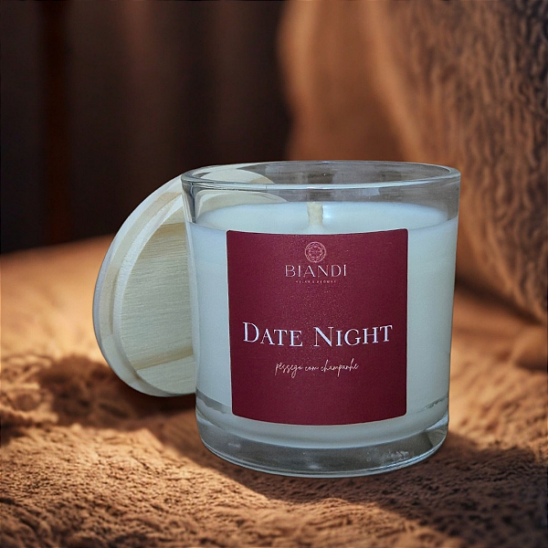 Vela Date Night - Pêssego com Champanhe