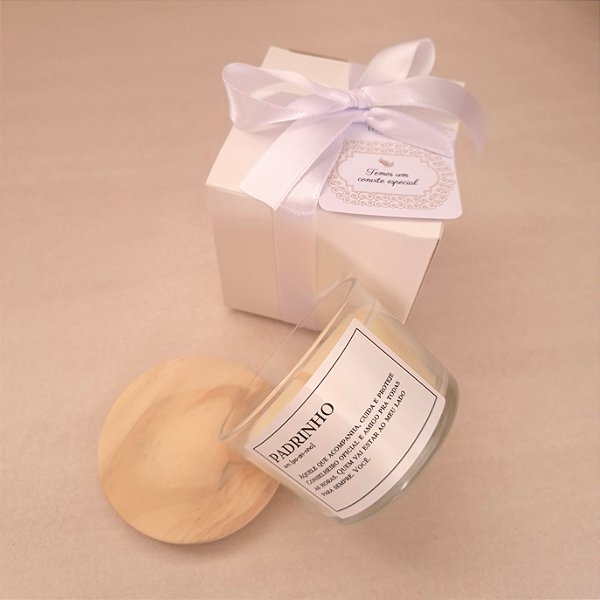 Vela Convite Padrinho Batismo