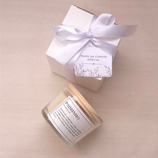 Vela Convite Padrinho de casamento