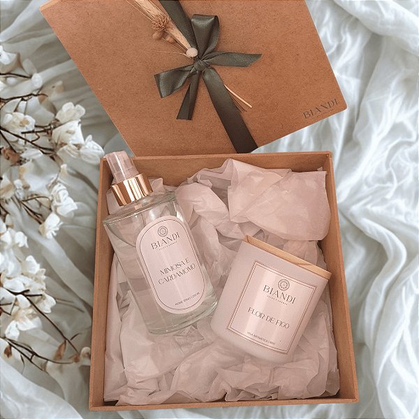 Kit Presente| Vela 190g+home spray 250ml