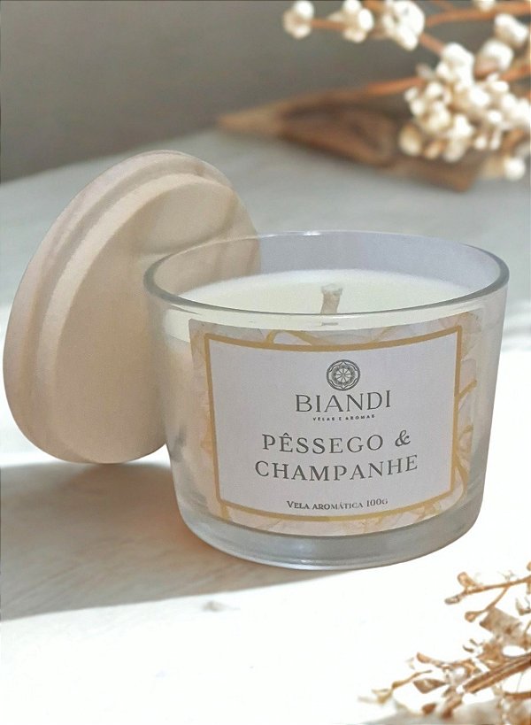 VELA PÊSSEGO & CHAMPANHE 100G