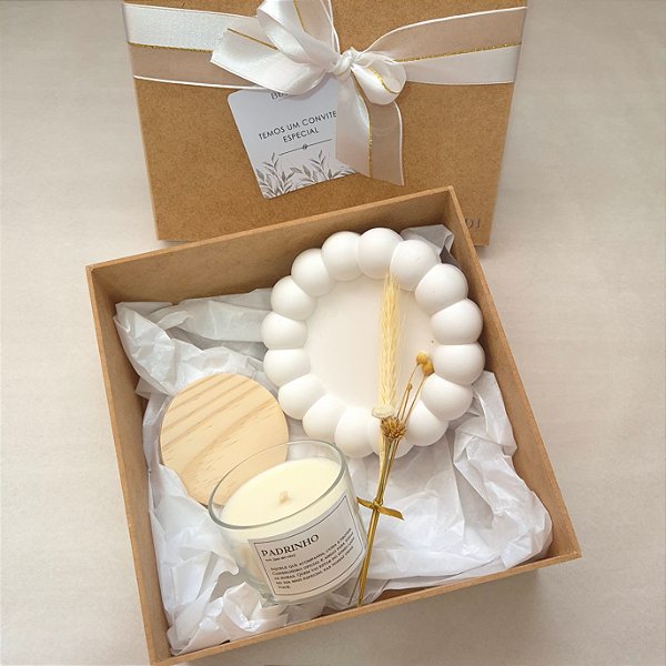 Vela Convite Padrinho Casamento Kit