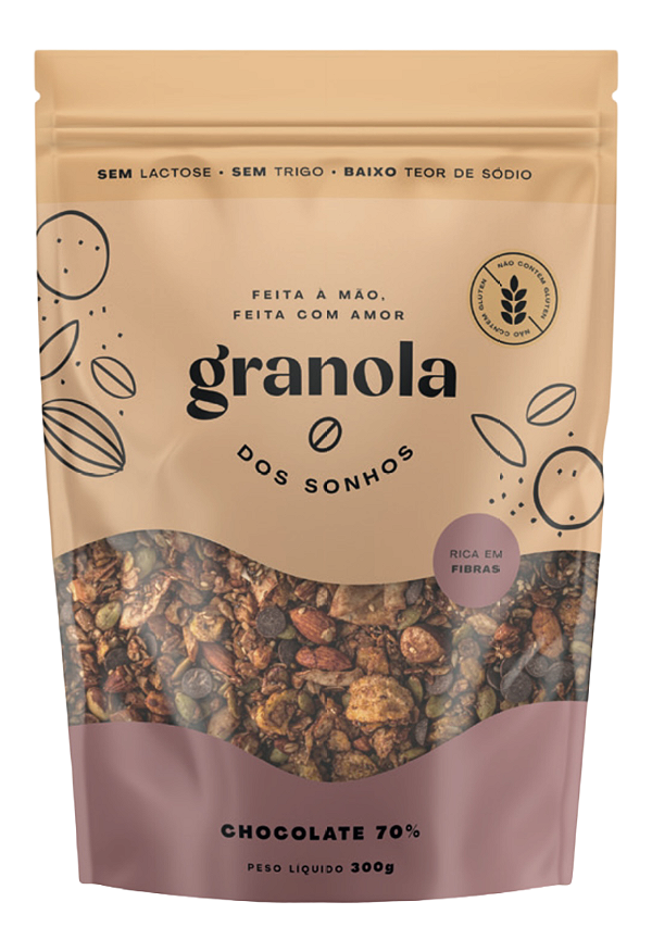 Granola Dos Sonhos | Chocolate 70% | 300g