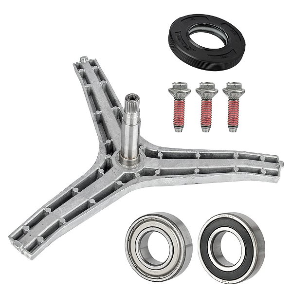 Kit Eixo Tripé Lava e Seca compatível Samsung DC97 14370E H