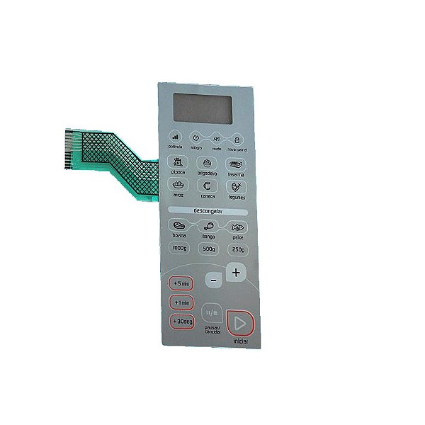 Membrana painel microondas Brastemp BMA 26 Prata
