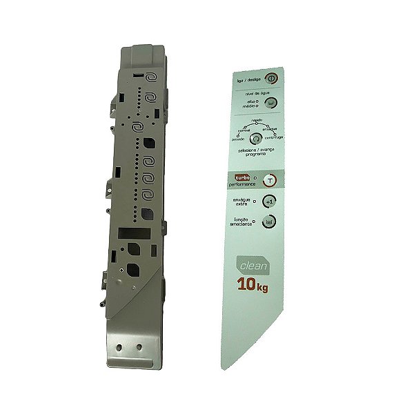 Kit suporte da placa + Adesivo Lavadora Brastemp BWC10 BWG10