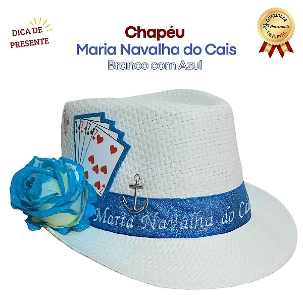 Chapéu Maria Navalha Do Cais Decorado Malandra