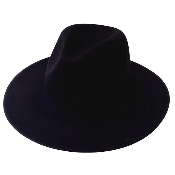 Chapeu Exu Preto Feltro Umbanda Candomble