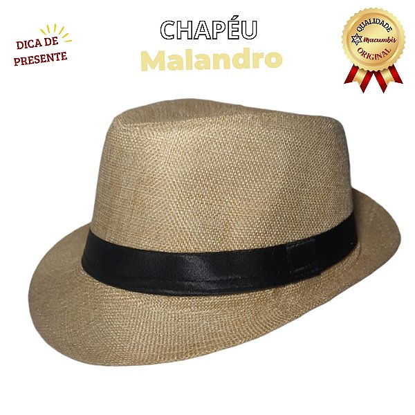 Chapeu Panama Malandro Bege
