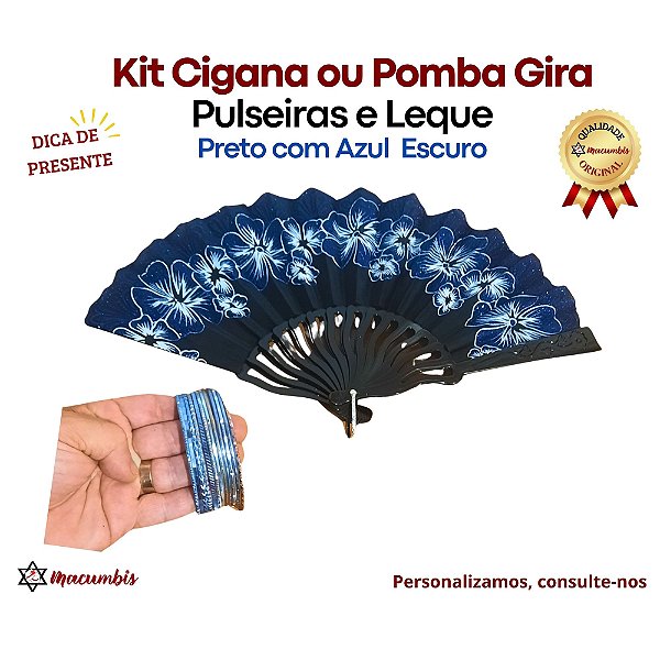 Kit Leque Pulseiras Cigana ou Pomba Gira Diversas Cores Macumbis