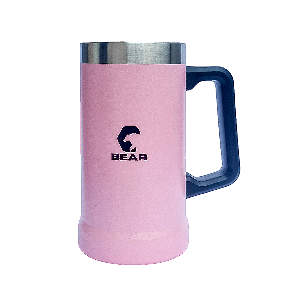 Caneca Térmica Inox Bear Alaska Rosa 700 ml