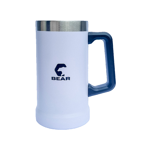 Caneca Térmica Inox Bear Alaska Branco 700 ml