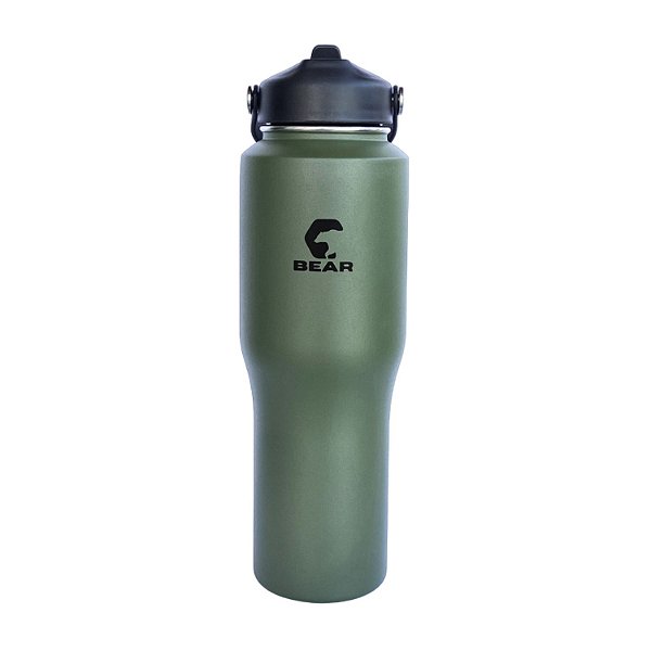 Copo Térmico c/ Canudo e Alça BigBear 946ml Verde