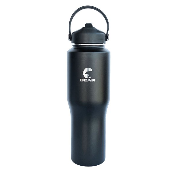 Copo Térmico c/ Canudo e Alça BigBear 946ml Preta