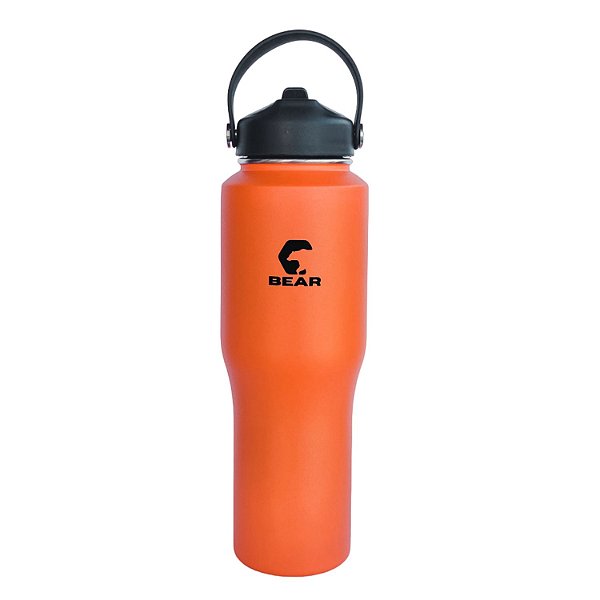 Copo Térmico c/ Canudo e Alça BigBear 946ml Laranja