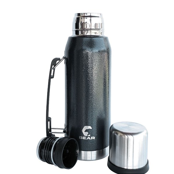 Garrafa Térmica Bear Denali Chimarrão Café 1000ml Preta