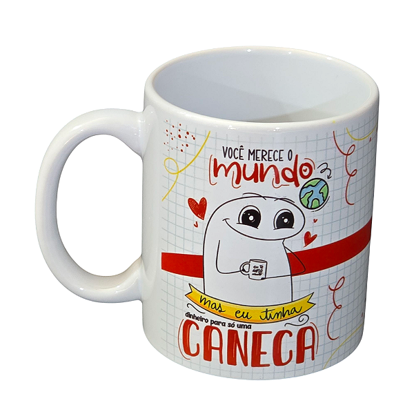 ADICIONAL - Caneca de porcelana 310ml - Merece o Mundo