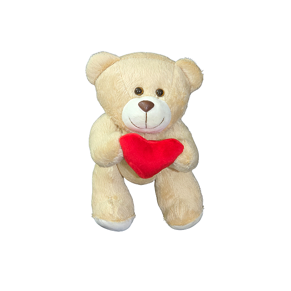 ADICIONAL - Urso de pelúcia articulado com coração