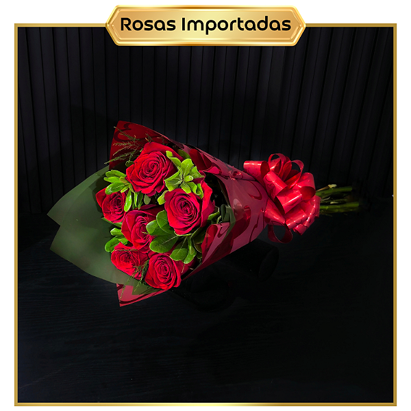Buquê Mini Volcania - 6 Rosas IMPORTADAS
