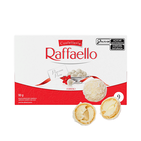 ADICIONAL - Caixa de Chocolates Rafaello 90g (9 unidades)