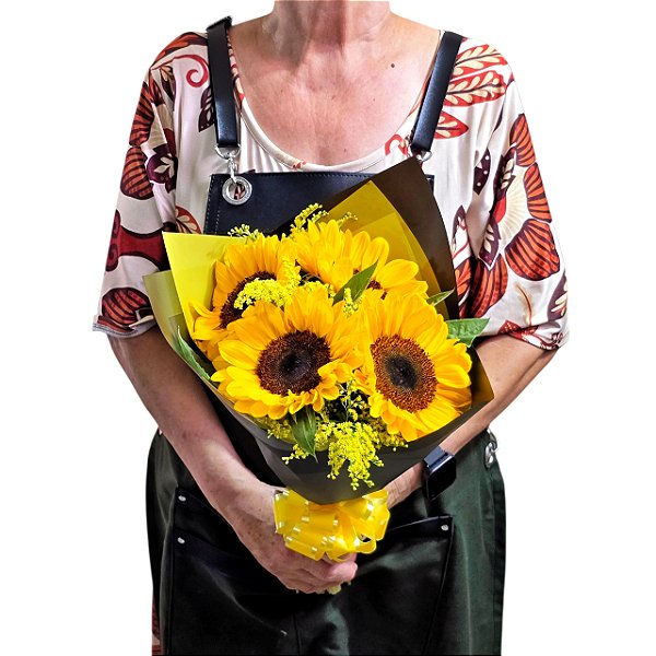 Buquê Solavie - 4 Girassois