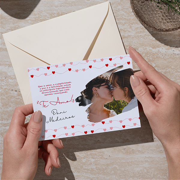 ❤️ ADICIONAL - Cartão De Amor 3 | Com Foto Personalizada