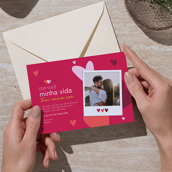 ❤️ ADICIONAL - Cartão De Amor 4 | Com Foto Personalizada