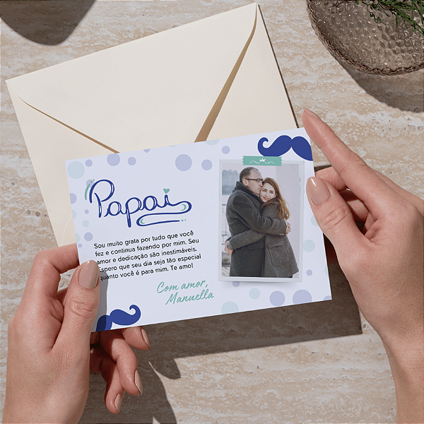 🫂 ADICIONAL - Cartão Especial Para Pais | Com Foto Personalizada