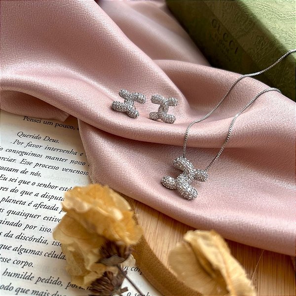 Conjunto Colar + Brinco Maria