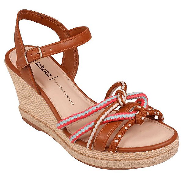 Sandália Anabela Feminina Dakota Z9361