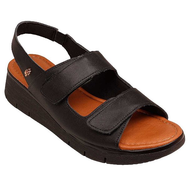 Sandália Anabela Feminina Usaflex Ad1908 Dandara