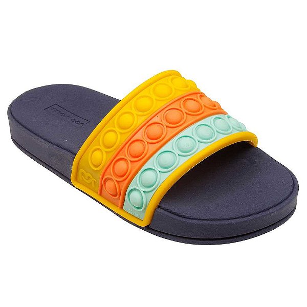 Chinelo Infantil Masculino Kidy 3510012 Slide Popit