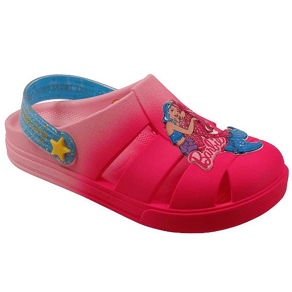 Sandália Infantil Feminina Grendene 22586 Barbie Magic