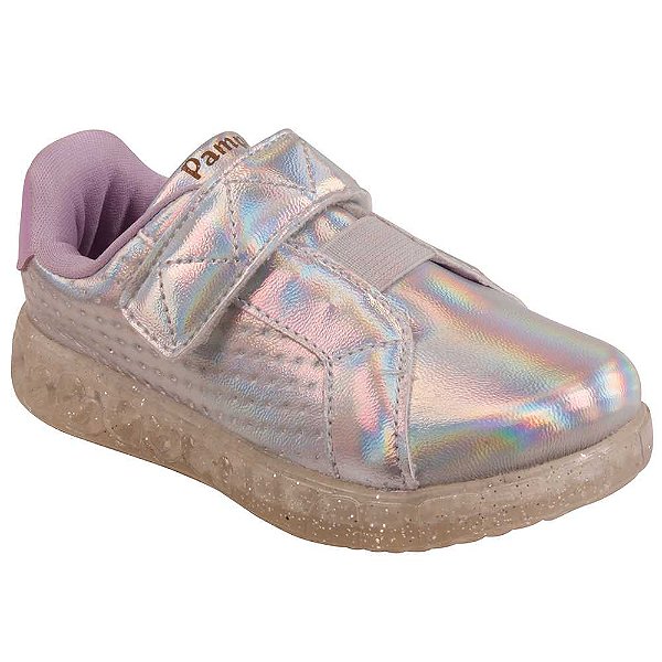 Tênis Infantil Feminino Pampili 670016 Sneaker Luz