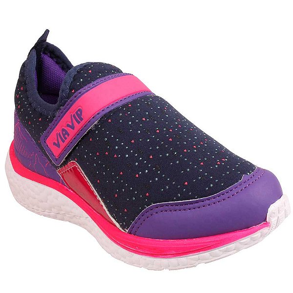 Tênis Infantil Feminino Via Vip Vv9500