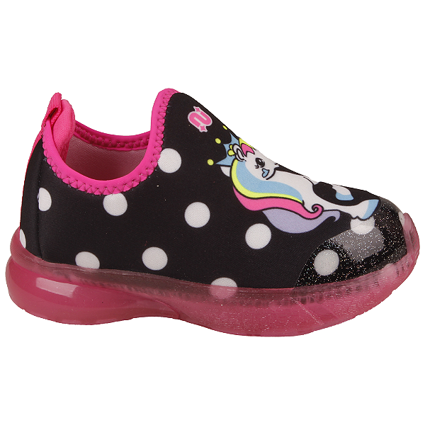 Tênis Menina Novopé 32001170 Unicornio Led
