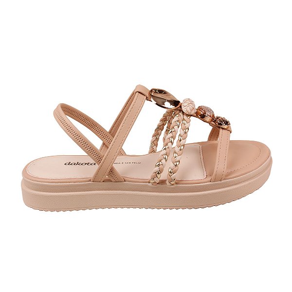 Sandália Tamanco Flatform Feminino Casual Dakota Y7635