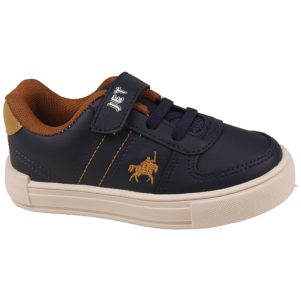 Tênis Casual Infantil Menino Tira Em Velcro Jet Kids 31019 Bb