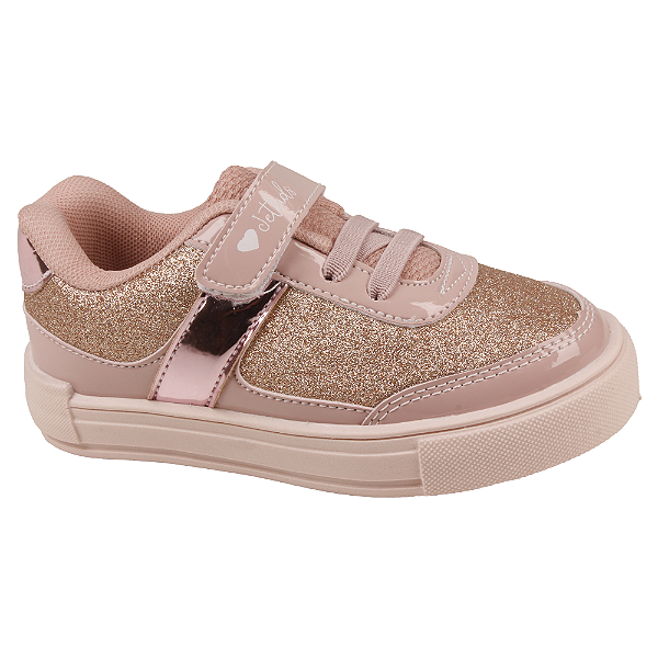 Tênis Casual Infantil Menina Glitter Jet Kids 30079 Bb