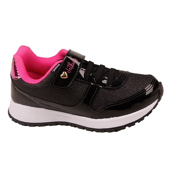 Tênis Brilhoso Infantil Menina Glitter Jet Kids 10147