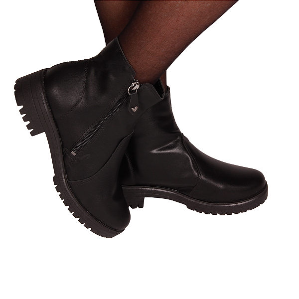 Bota Coturno Cano Curto Tratorada Feminina Mississipi Me831