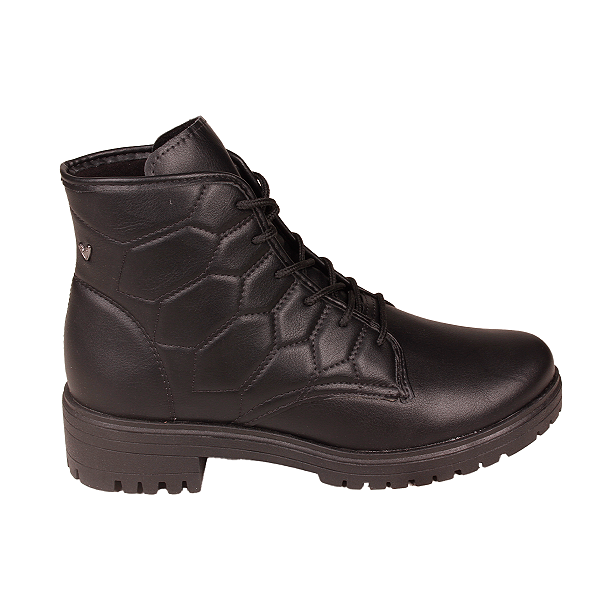 Bota Coturno Salto Baixo Matelassê Feminino Mississipi Me832