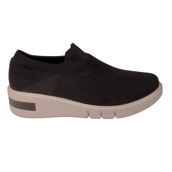 Tênis Caminhada Casual Slip On Feminino Usaflex Am1004