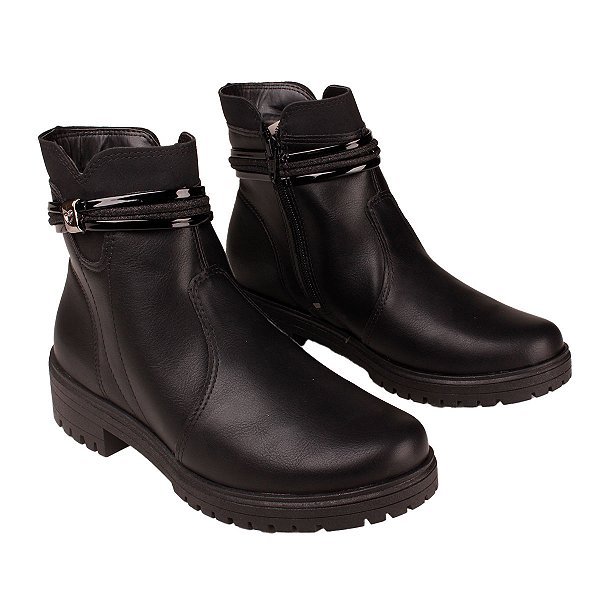 Bota Coturno Salto Baixo Casual Feminino Mississipi Mc812