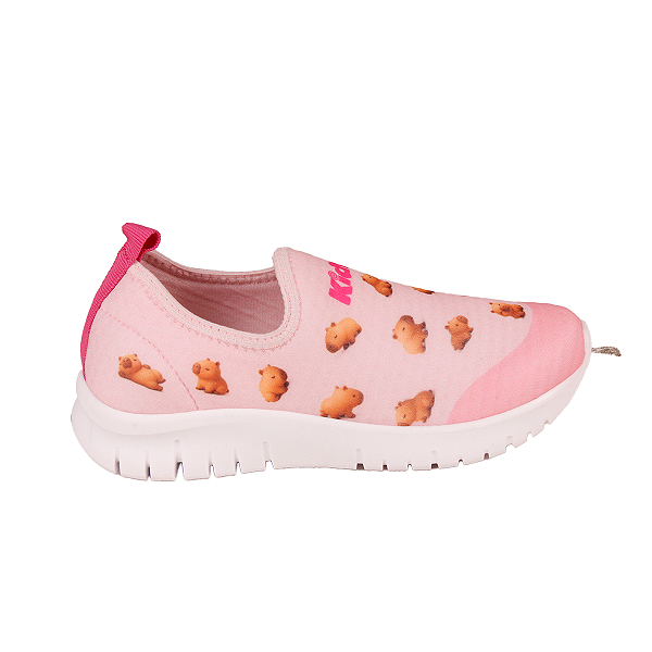 Tênis Menina Casual Calce Fácil Kidy 4451020 Capivara