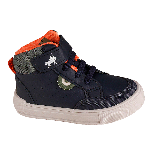 Tênis Cano Alto Infantil Menino Calce Fácil Jet Kids 31022