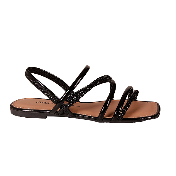 Sandália rasteira Metalizada Casual Conforto Feminino Dakota Y9352 #Desconto